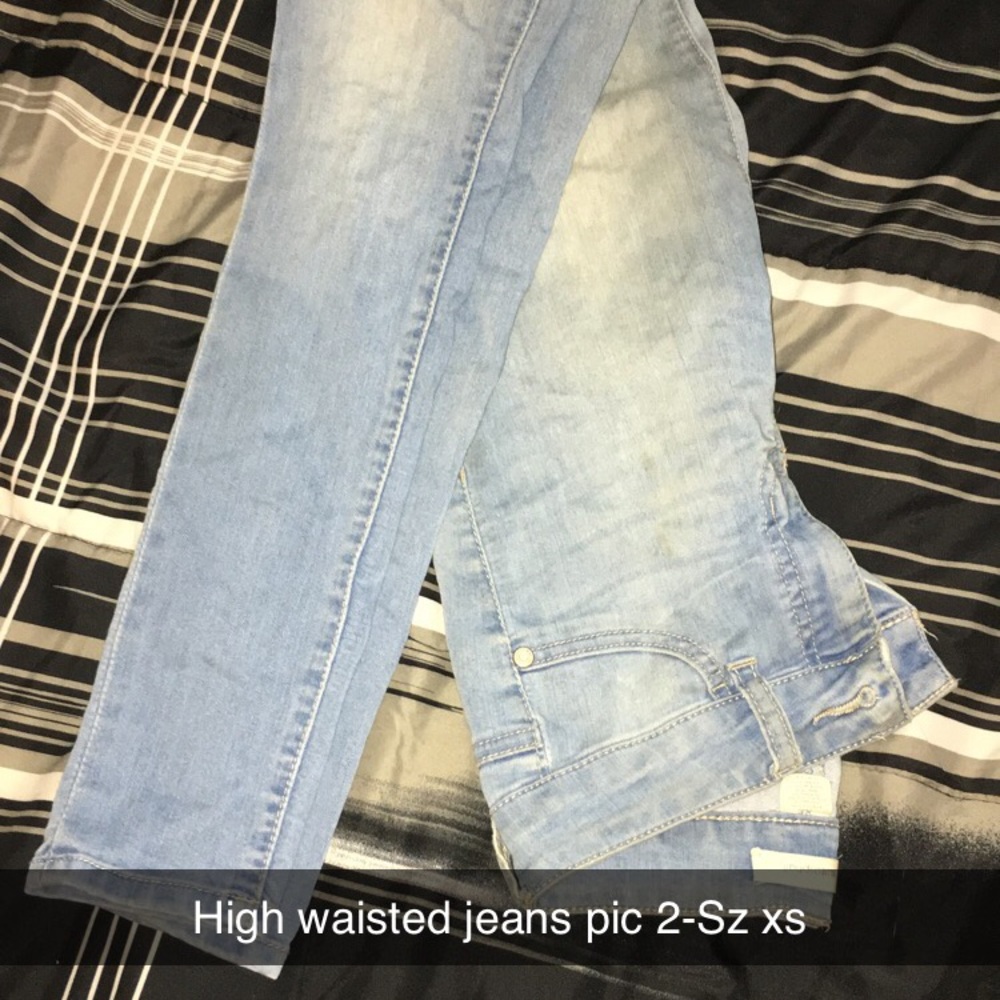 Light wash-high waisted-Sz Sm